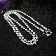 สร้อยคอเงินแท้ สร้อยคอลายเม็ดมะยม ยาว 18 นิ้ว หนา 4 มม. YTG-9396