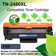Compatible TN-2480XL High Yield Black Laser Toner Cartridge for Brother HL-L2375DW / DCP-L2550DW / M