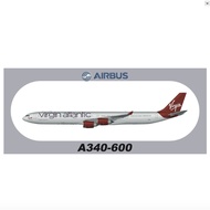 R RBF VIRGIN A340-600 20X8.8CM STICKER S-R-A346-VA