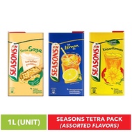 F&N Season Air Kotak 1L | Susu Soya | Teh Bunga | Soya Bean | Chrysanthemum Tea
