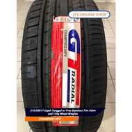 215/55R17 Gajah Tunggal w/ Free Stainless Tire Valve and 120g Wheel Weights (PRE-ORDER)