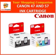 Canon Ink 47 Black 57 Color For PIXMA E480 E410 E400 E460 E470 E3170 E3370 E4270