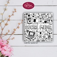 Doodle Mini Frame Quote Motivasi Wall Decor