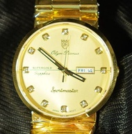 OP olym pianus sapphire นาฬิกาข้อมือผู้ชาย รุ่น 890-09M-406 เรือนทอง ( ของแท้ประกันศูนย์ 1 ปี )  NATEETONG