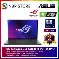 Asus ROG Zephyrus G16 GU605M-VQR193WO 16'' 2.5K+ 240Hz Gaming Laptop