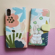 抽象花叢中的兔子, 手賬型票卡手機包