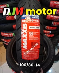 BAN MAXXIS RING 14 TUBELESS  MAXXIS DIAMOND 100/ 80 RING 14 BAN BARU TAHUN 2023  , 100% ORIGINAL GRATIS PENTIL