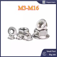 ✨316 Stainless Steel Flange Nut M3/M4/M5/M6/M8/M10/M12/M14/M16 316 SS Flange Nut  (HA-CX-MY-1)