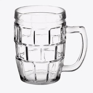 Gelas Mug Kaca Jumbo Gagang Kapasitas 550ML Kim Glass Gelas Kaca Beling Gagang Minum Es Teh Kopi Lat