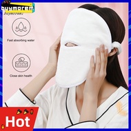 BUYMEZ  Wide Application Facial Steamer Towel Hot Cold Compress Therapy Face Towel Cover Anti-pilling for Home