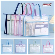 ROWAN1 A3 Project Bag, Multifunctional Mesh Art Bag