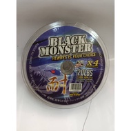 BLACK MONSTER X4 BRAID 20LB 100METER FISHING LINE