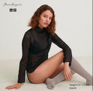 UNIQLO x Mame Kurogouchi 網眼中高領T恤(長袖)