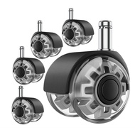 HAPPY TIME-Office Chair Caster Wheels 2 Inch Heavy Duty Replacement Wheels Soft & Quiet Rubber fo