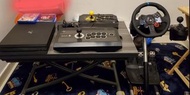 Playstation 超值套餐： PS4 PRO 1TB + 大手掣 x 2 + Logitech G29軚盤+ Driving Force Shifter + 軚盤專用車架