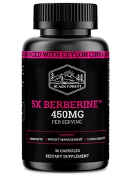 Black Forest 5X Berberine a Dihydroberberine supplement (Super Berberine Now 5X More Effective Than 