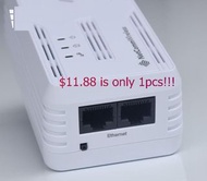 NetComm NP508 NP505F 500Mbps PowerLine Adapter 85%New PassThru Homeplug Network AU plug Dual Lan IPTV STB better than TP-Link