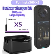 Battery Charging Case for Insta360 X5 Battery Rechargeable Li-ion Battery X5 Action Camera Accessory