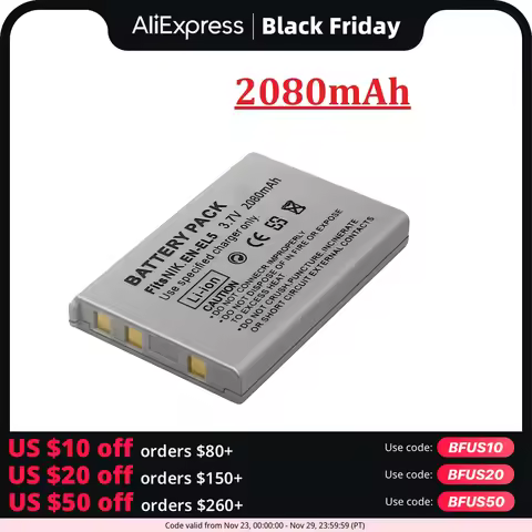2080mAh EN-EL5 ENEL5 EL5 Batteries For Nikon Coolpix P530 P520 P510 P100 P5100 P5100 P5000 P6000 P90