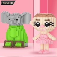 FOREVERGO Tungtungsahur Anime Demon Slayer Figures Magic Building Blocks Kamado Tanjirou Nezuko Inos