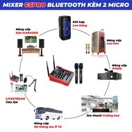MIXER E4 Bluetooth-Mixer Karaoke Livetream Thu Âm Chuyên Nghiệp Tích Hợp 88 Hiệu Ứng Reverb 2 Cổ