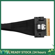 PCIE4.0x8 SFF8654 to SFF8654 Male to Male Data Cable Slimsas 8X SFF8654 X8  Cable for GPU Graphics C