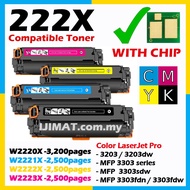 💥WITH CHIP💥 W2220A W2220X W2221X W2222X W2223X Compatible Toner HP 222X 3203dw MFP 3303 3303sdw 3303