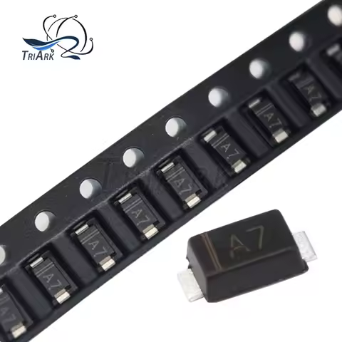 50-100PCS 1N4007 A7 SOD123FL 0.5A/1000V 1206 packaged surface mount rectifier diode