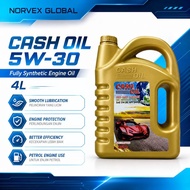 Cash Oil 5W30 Fully Synthetic Minyak Enjin 4L For Daily Driving Petrol Engine