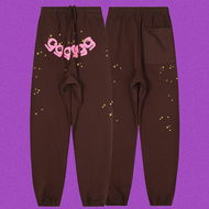 เสื้อฮู้ดพิมพ์ลายเน็ทหนอน Sp5der พร้อมเสื้อคลุมกันหนาวแบบสวมหัว ทรงหลวม สไตล์ฮิปฮอป เสื้อคลุมกันหนาว