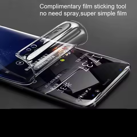Hydrogel Film for Samsung A7 2018 A750 A6 A8 Plus Phone Film Screen Protector for Galaxy A9 Star Lit