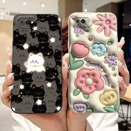 Oppo A1K Case CPH1923 Cute Cat Fashion Funny Silicone Shockproof Phone Case Oppo A1K Back Cover