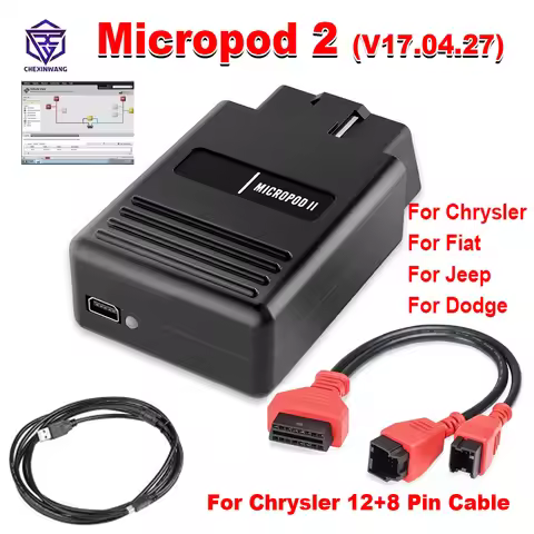 MicroPod 2 for CHRYSLER for JEEP For DODGE For Fiat MicroPod2 Scanner Work with CDA6 Flash Downloder