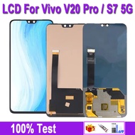 6.44"V20 Pro OLED LCD For Vivo V20 Pro V20Pro LCD Display For Vivo S7 5G Touch Screen Digitizer Pane