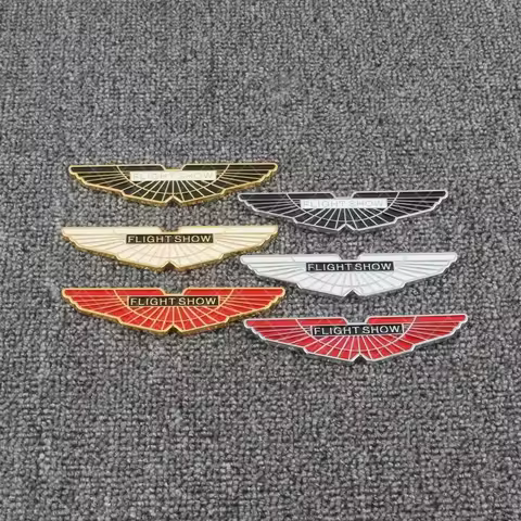 3D Metal Car Logo Badge Creative Stickers Decoration Accessories For Aston Martin AMR Cygnet DB7 DB9