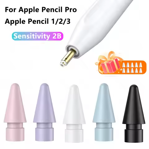 3/5/10PCS Colorful Replacement Tips for Apple Pencil Pro 1st 2nd 3rd 2B Sensitivity Nibs for iPad Pe