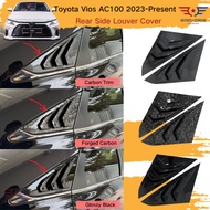 Toyota Vios 2023-Present Gen4 AC100 Rear Side Louver Protector Cover For Vios Car Accessories