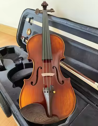 Handmade natural tiger patterned maple violin 4/4 size Antonio Stradivarius professional violin Musi