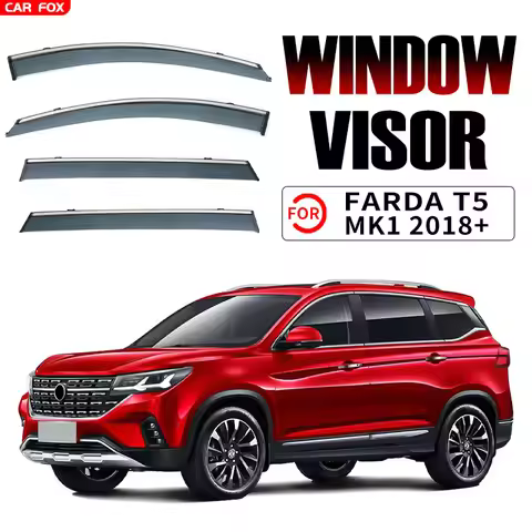 4Pcs For Farda T5 2018+ Car Window Visor Awning Shelters Windshield Side Window Rain Sun Shade Auto 