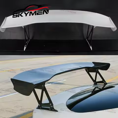 JS RACING Rear Spoiler For 02-06 Integra DC5 Acura Carbon Fiber Glass Rear Trunk Spoiler GT Wing For