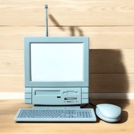 Radio Jadul Auto Scan FM Radio Bentuk Unik Komputer Jadul HR321