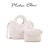 Milan Chiva รุ่น Crossbody Bag กระเป๋าสะพายข้างสำหรับผู้หญิง กระเป๋าถือ หนัง PU (MC-439)