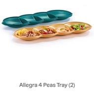 Tupperware Allegra 4 Peas Tray (1GREEN 1 GOLD)