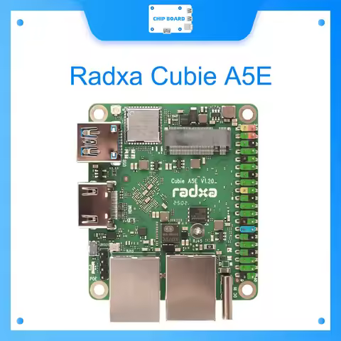Radxa Cubie A5E, 8-core CPU, Dual Gigabit Ethernet Ports, Industrial Grade and Supporting M.2 2230 N