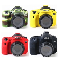 Silicone Armor Skin Case Body Cover Protector DSLR Camera Bag For Canon EOS 90D Cameras