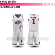 Tune Squad Premium Basketball Jersey Costume Free with Name and Back Number