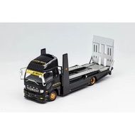 GCD Mitsubishi Fuso Fighter MK2 (FK 2017) Double Deck Tow Black RWB Livery Transporter Truck Diecast