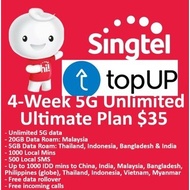 Singtel Prepaid $35 / 100 GB Ultimate Plan (28 Days) Top Up/ Renew / Recharge