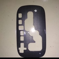 COVER GEAR KNOB COVER SHIFT KNOB FORTUNER AT - CARBON