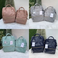 NekokissBag Anello แท้100% New PU Leather RETRO base backpack กระเป๋าเป้สะพายหลัง รุ่นใหม่ล่าสุด